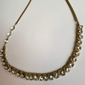 Loft Jewel and Ribbon Necklace